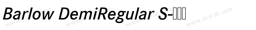 Barlow DemiRegular S字体转换
